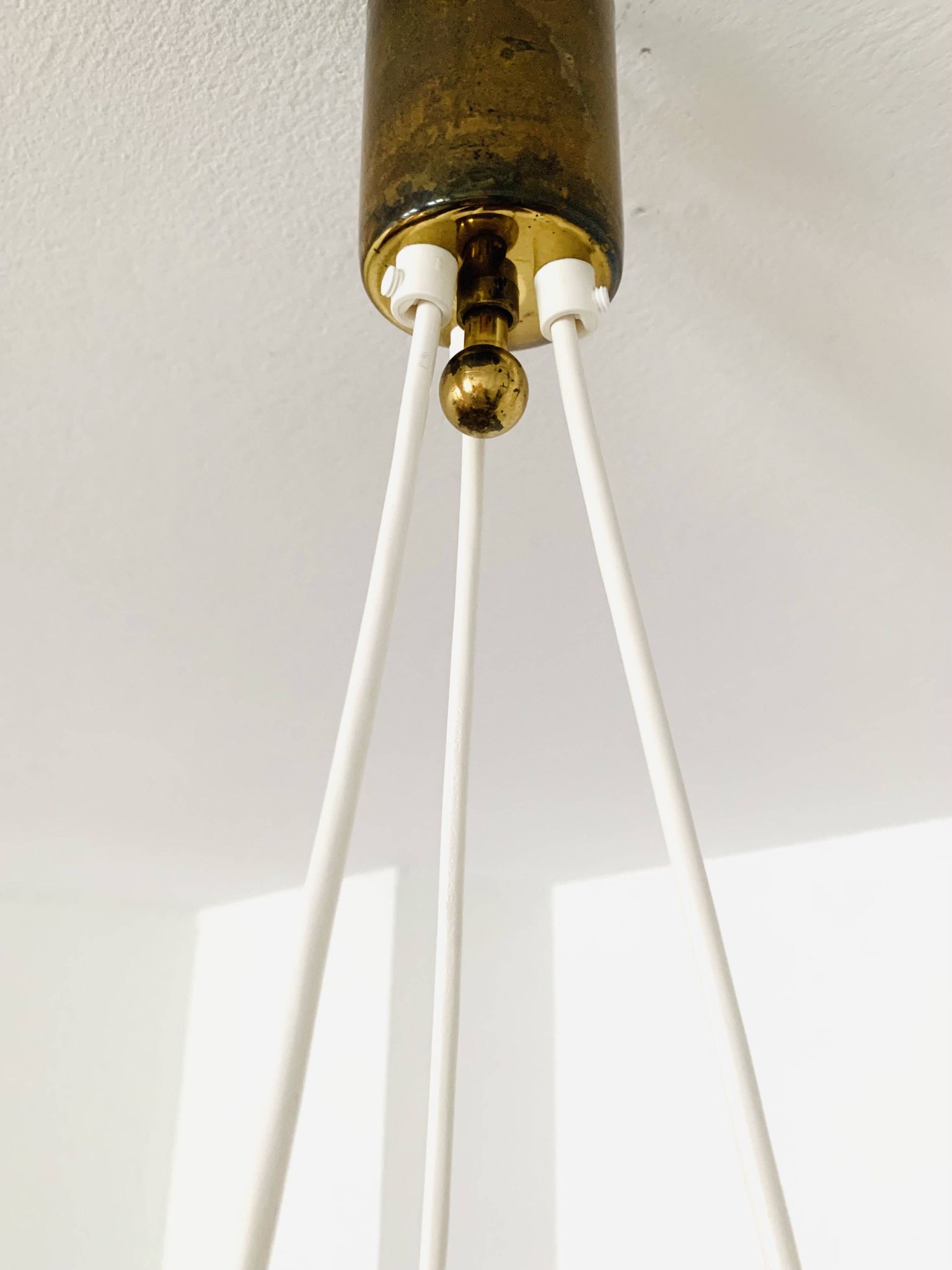 Teakwood and Sisal Cascading Lamp by Temde