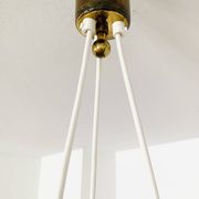 Teakwood and Sisal Cascading Lamp by Temde
