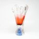 Mid-century modern vase, glass, designed by J. Hospodka, Czechoslovakia, 1960s