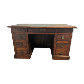 Old desk leather top