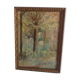 Ancient painting, watercolor "autumn sonata"