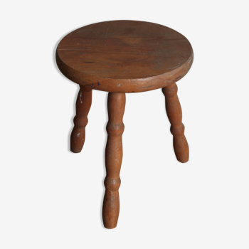 Cowhide tabouret