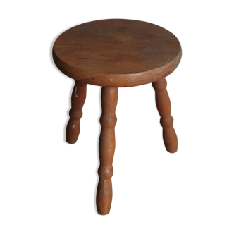 Cowhide tabouret