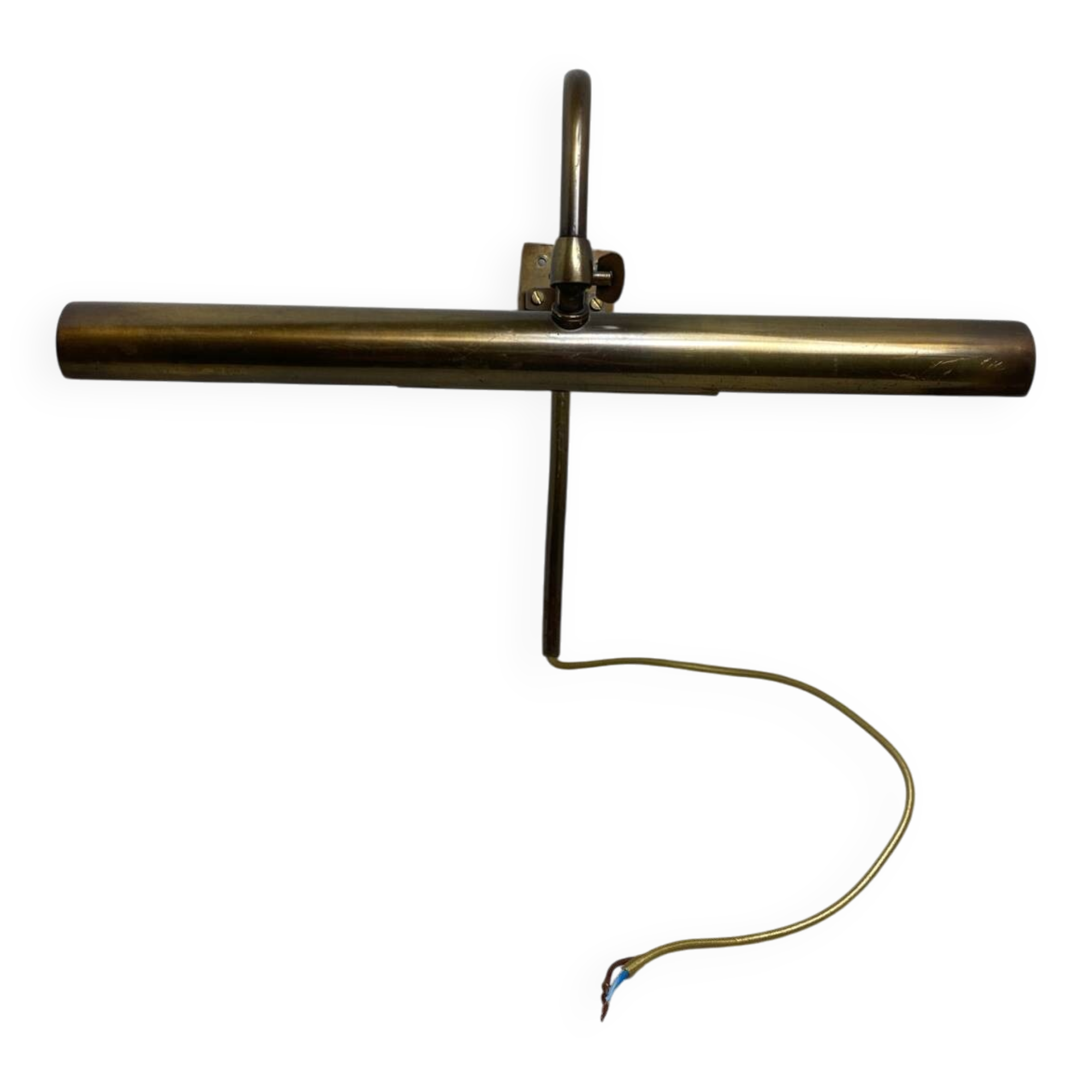 Wall light, picture light, in brass.