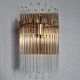 Pair of brass wall lights with waterfall tassels, Italy 1970