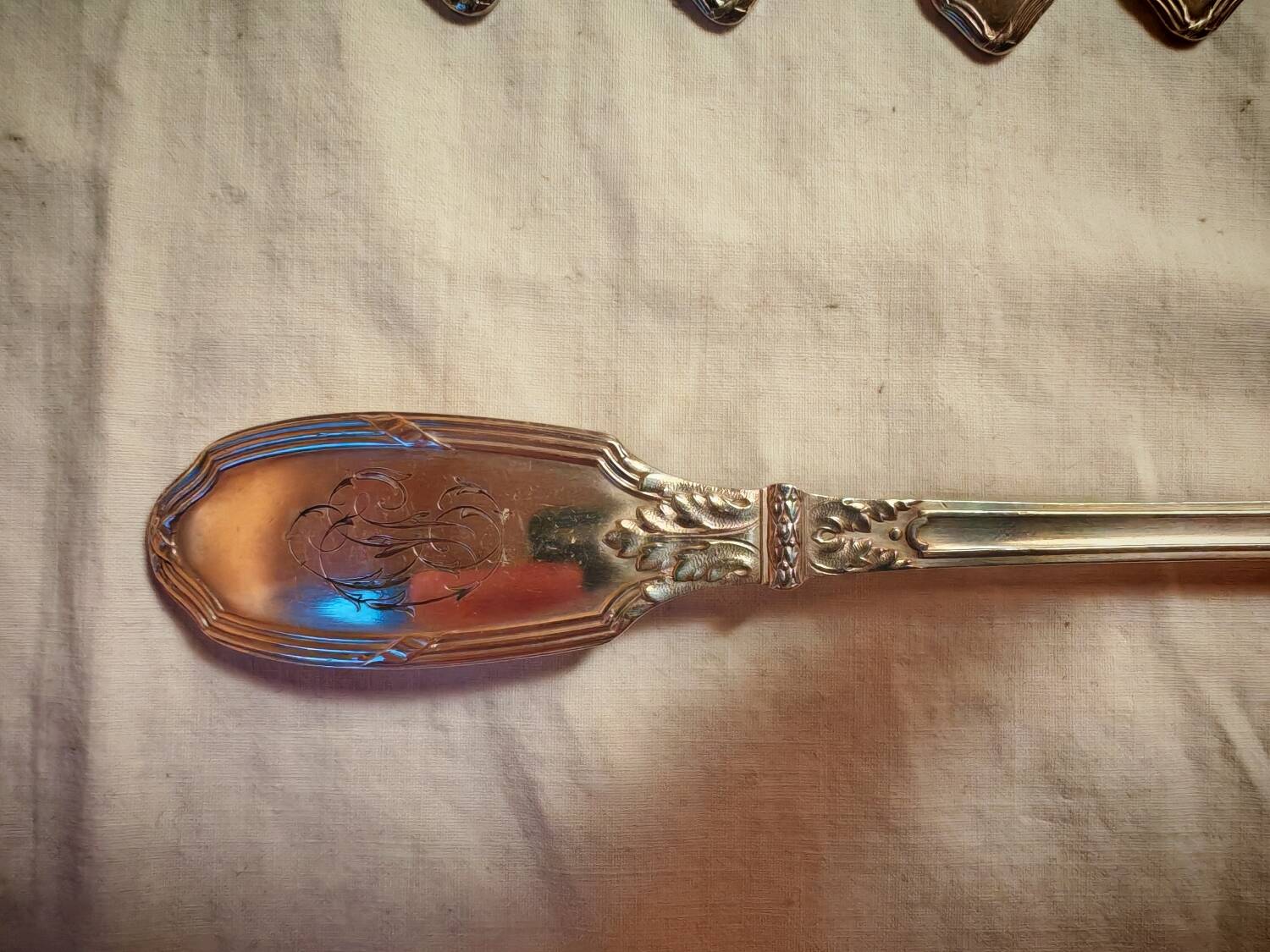 Silver-plated cutlery set, 1900