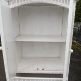 Roast/wicker cabinet