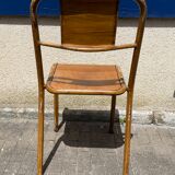 Set of sixteen industrial metal chairs from the 1960s