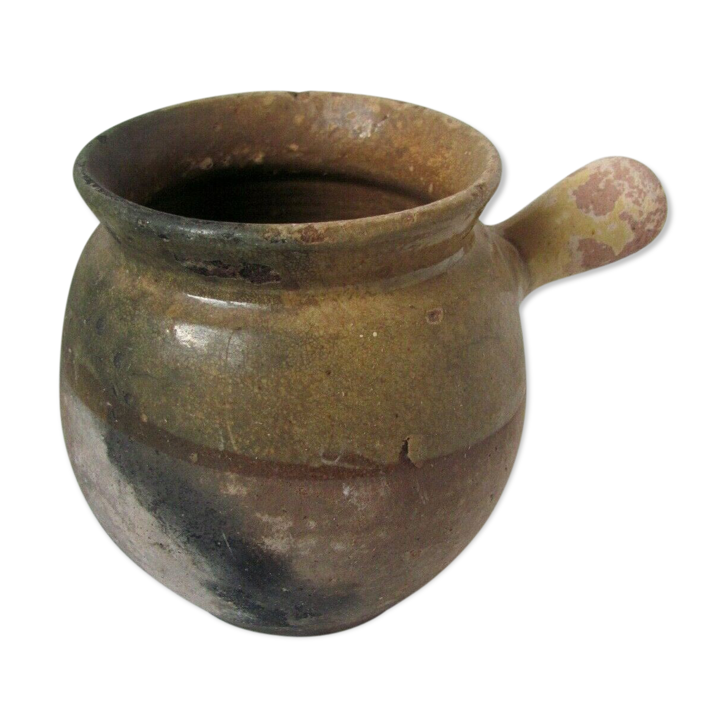 Toupin - glazed earthpot - Popular art - South of France