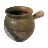 Toupin - glazed earthpot - Popular art - South of France