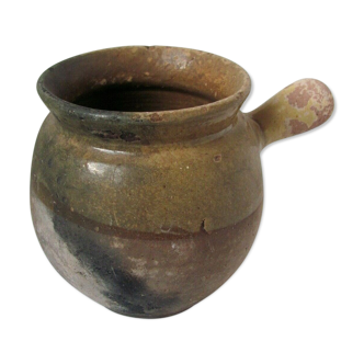 Toupin - glazed earthpot - Popular art - South of France