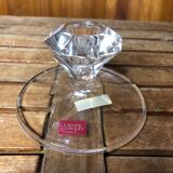 Ancienne paire de bougeoir cristal d’arques cristal vintage