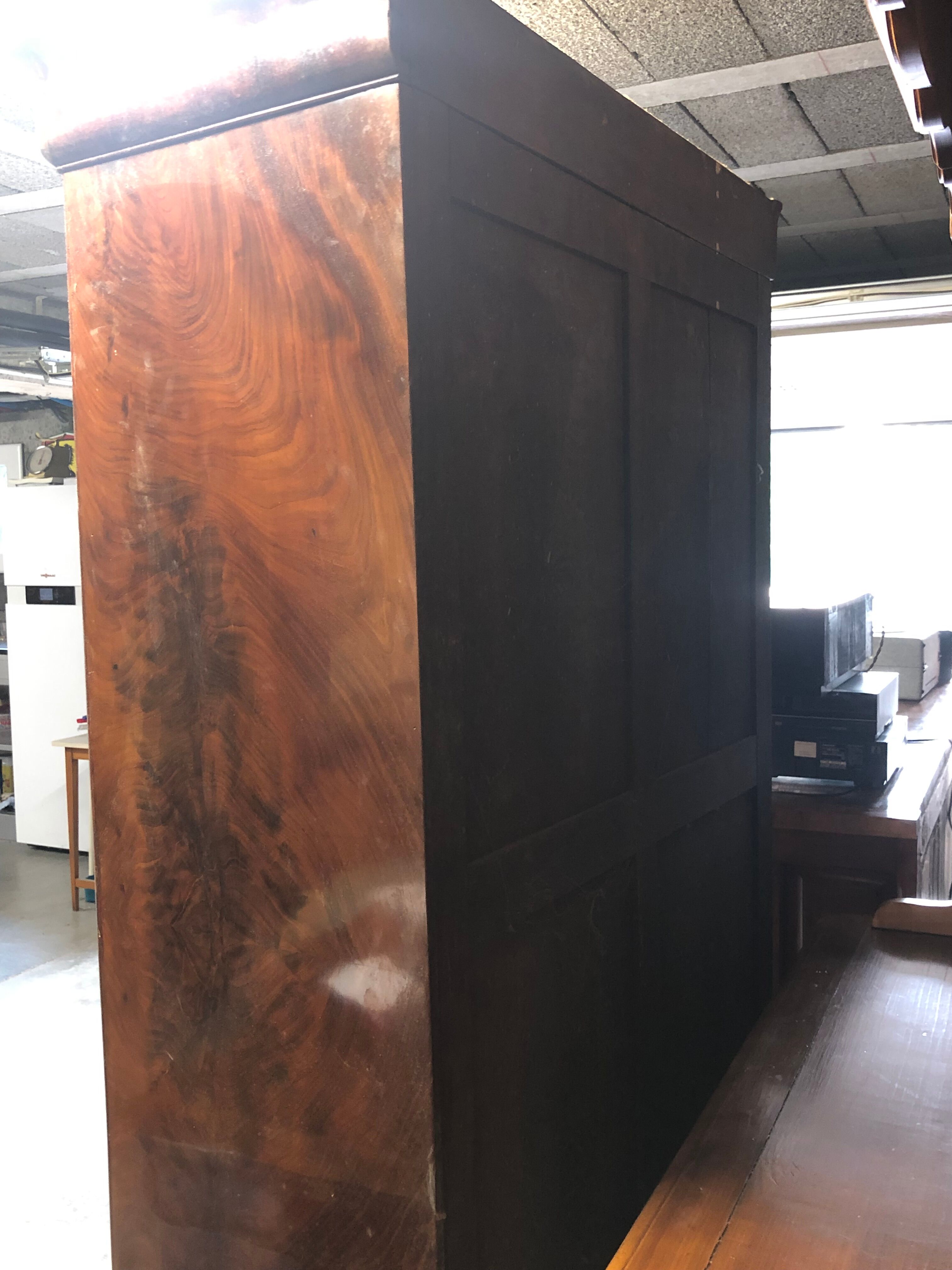 Antique wardrobe with large ice cream