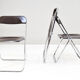 Plia folding chairs by Giancarlo Piretti to Castelli Italy 60s