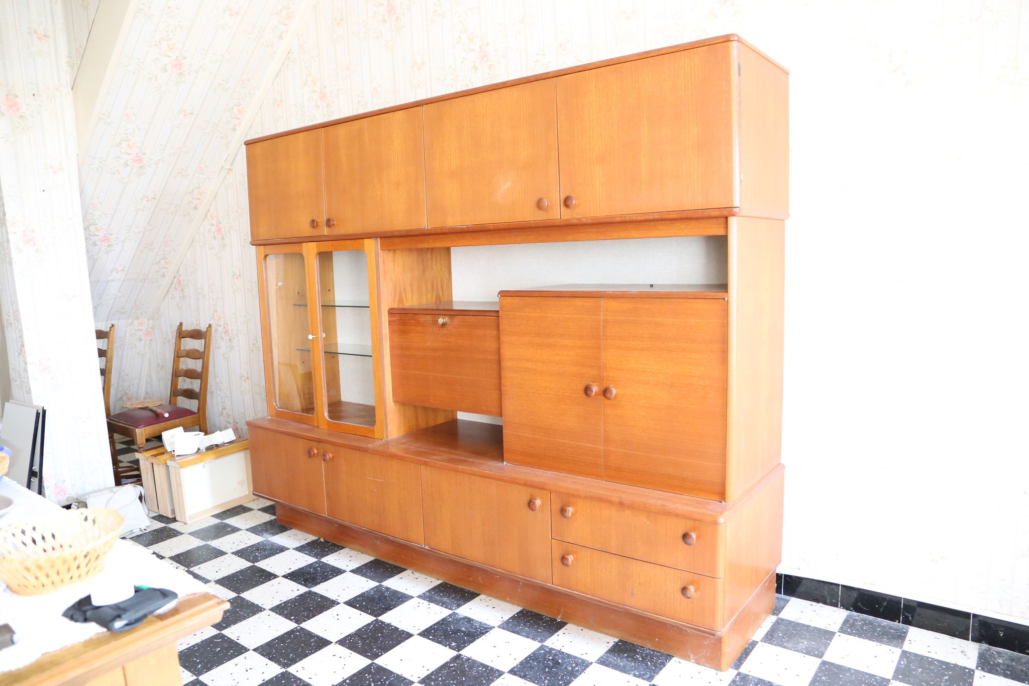 Buffet Living in teak, made in France, 60