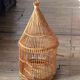 Cage à oiseaux en rotin