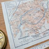 Printed in 1914, map of Strasbourg.