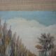 Oil painting on isorel signs J Lauga channel view