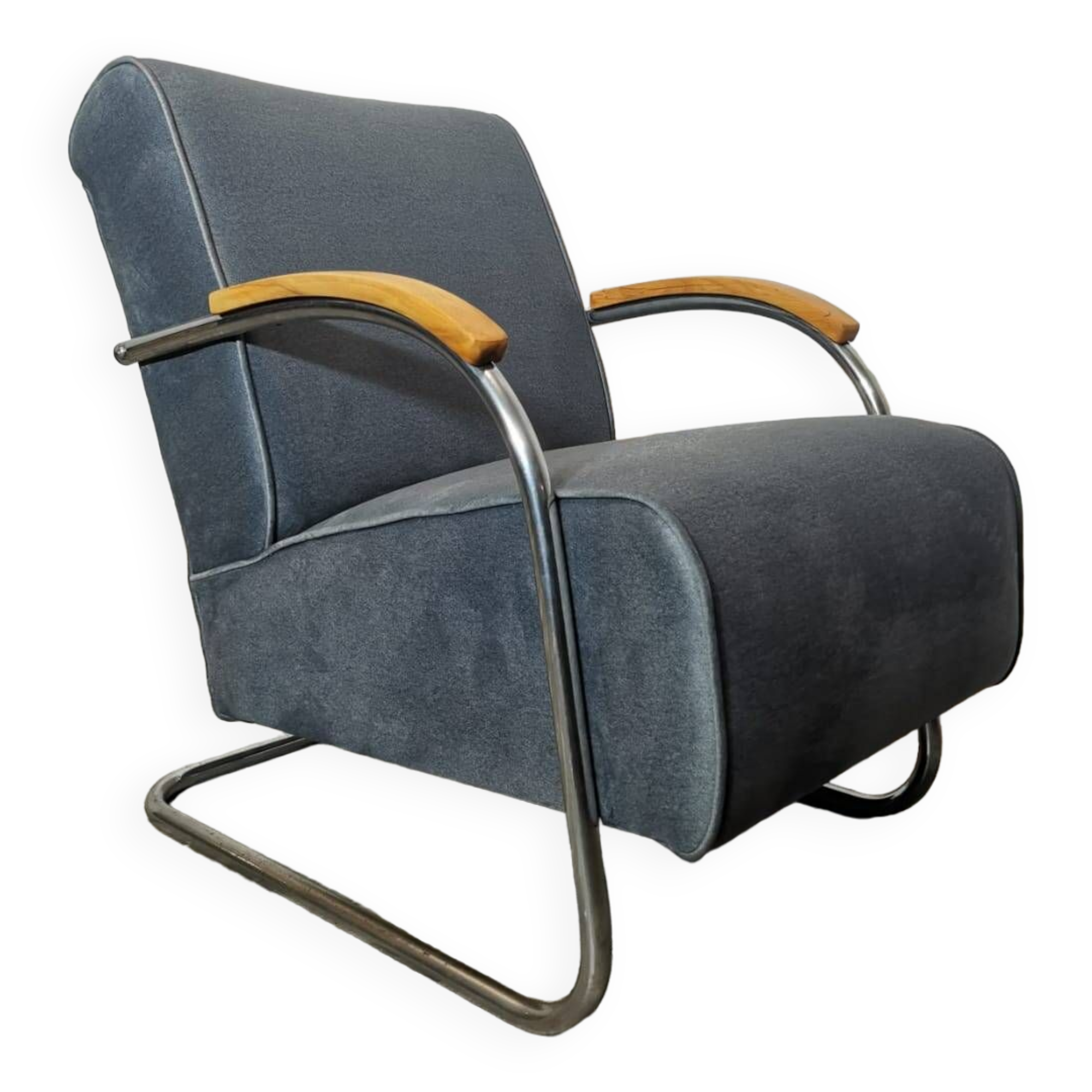 Fauteuil Bauhaus par Mücke Melder, 1940s
