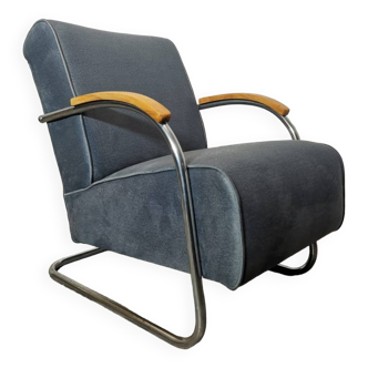 Fauteuil Bauhaus par Mücke Melder, 1940s