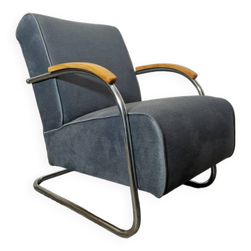 Bauhaus Armchair by Mücke Melder, 1940s