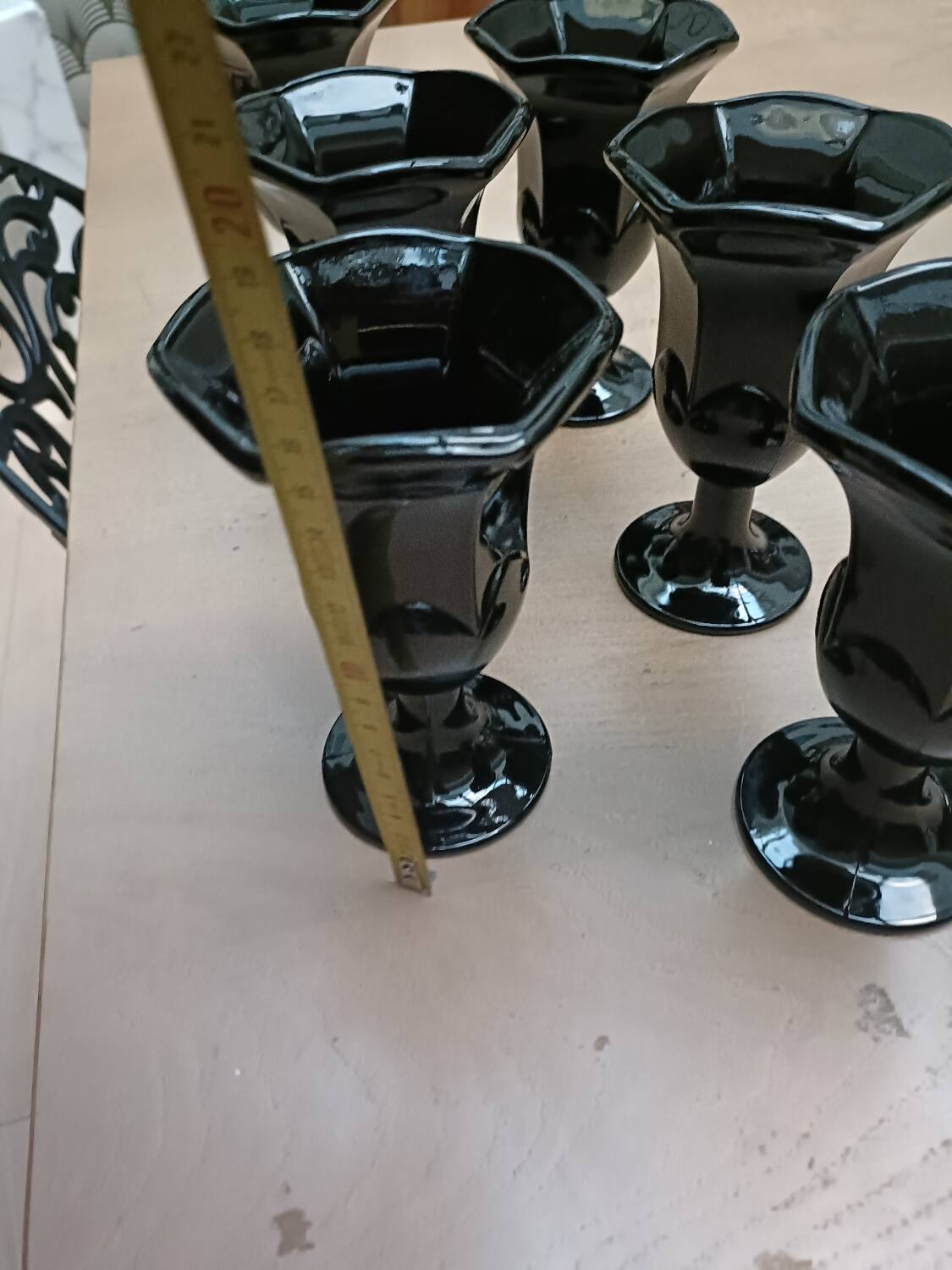 Black ice cream cups