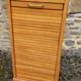 60s curtain filing cabinet