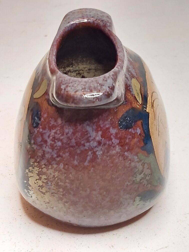 Iridescent ceramic vase DESMANT Bayeux