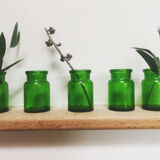 Green apothecary pots