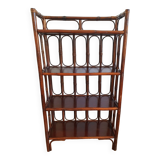 Rattan library shelf