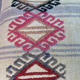 Vintage turkish kilim cushion cover, 40 x 40 cm
