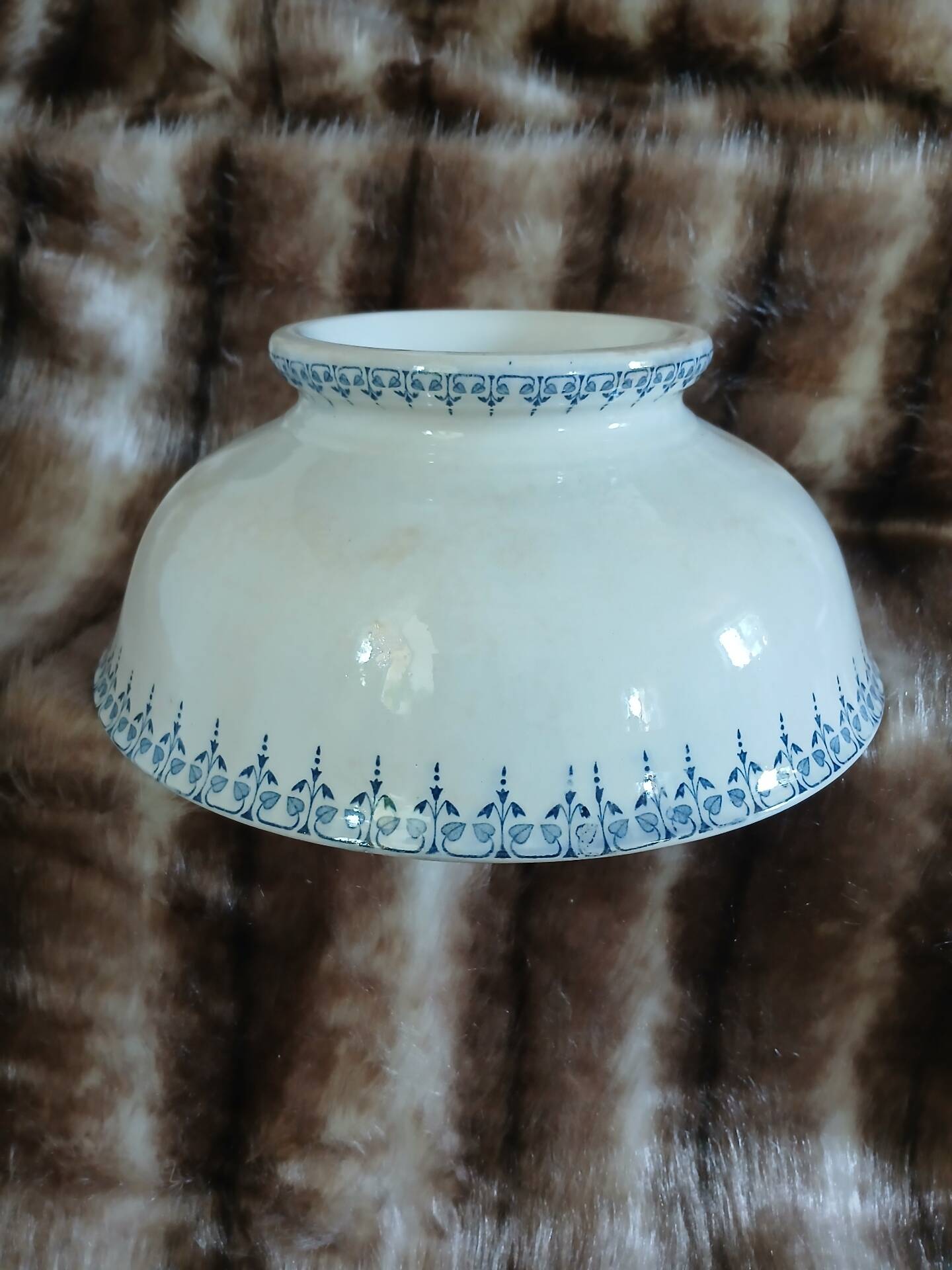 Old earthenware salad bowl