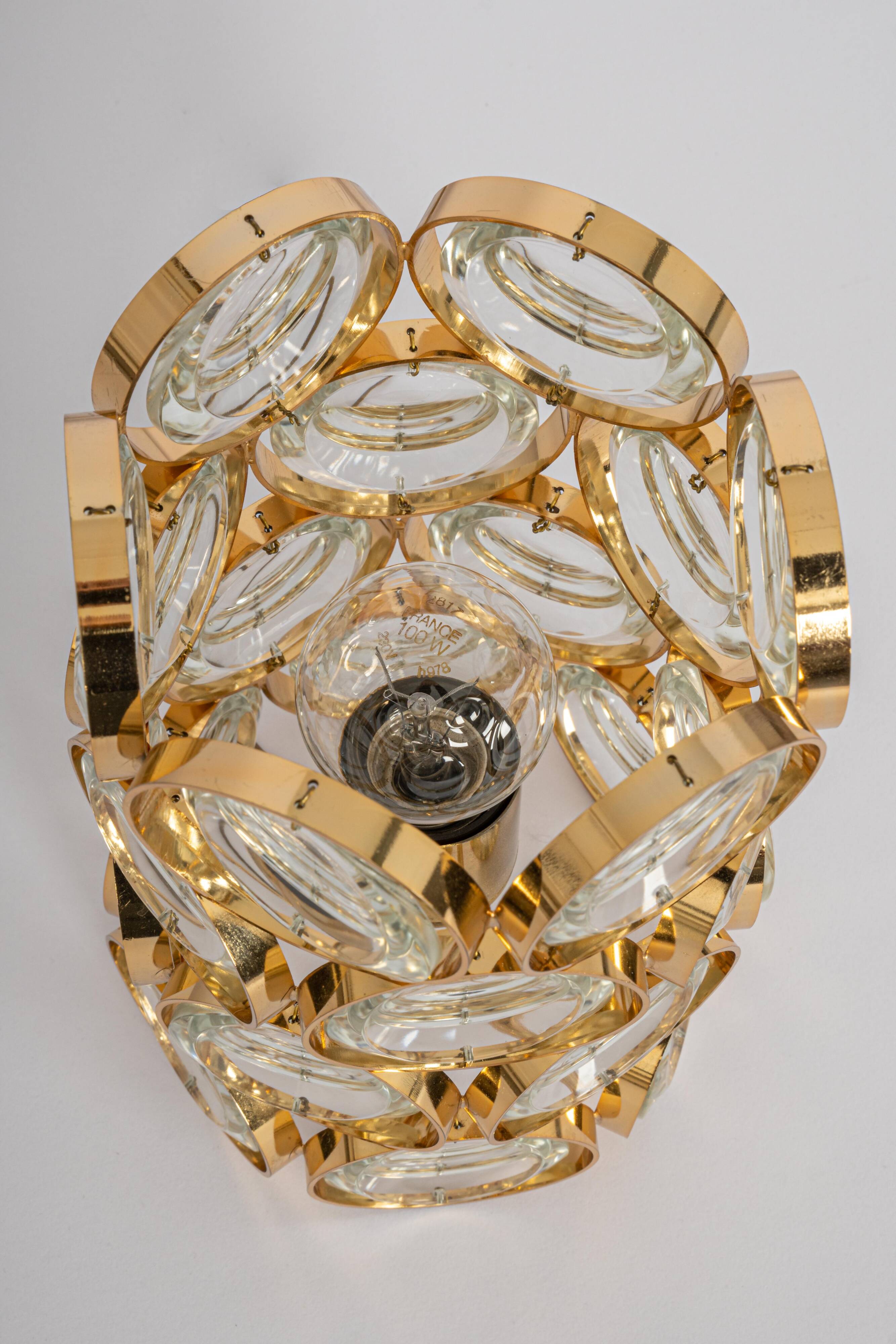 Table lamp designed by Palwa, in the style of Sciolari, Germany, 1960s.