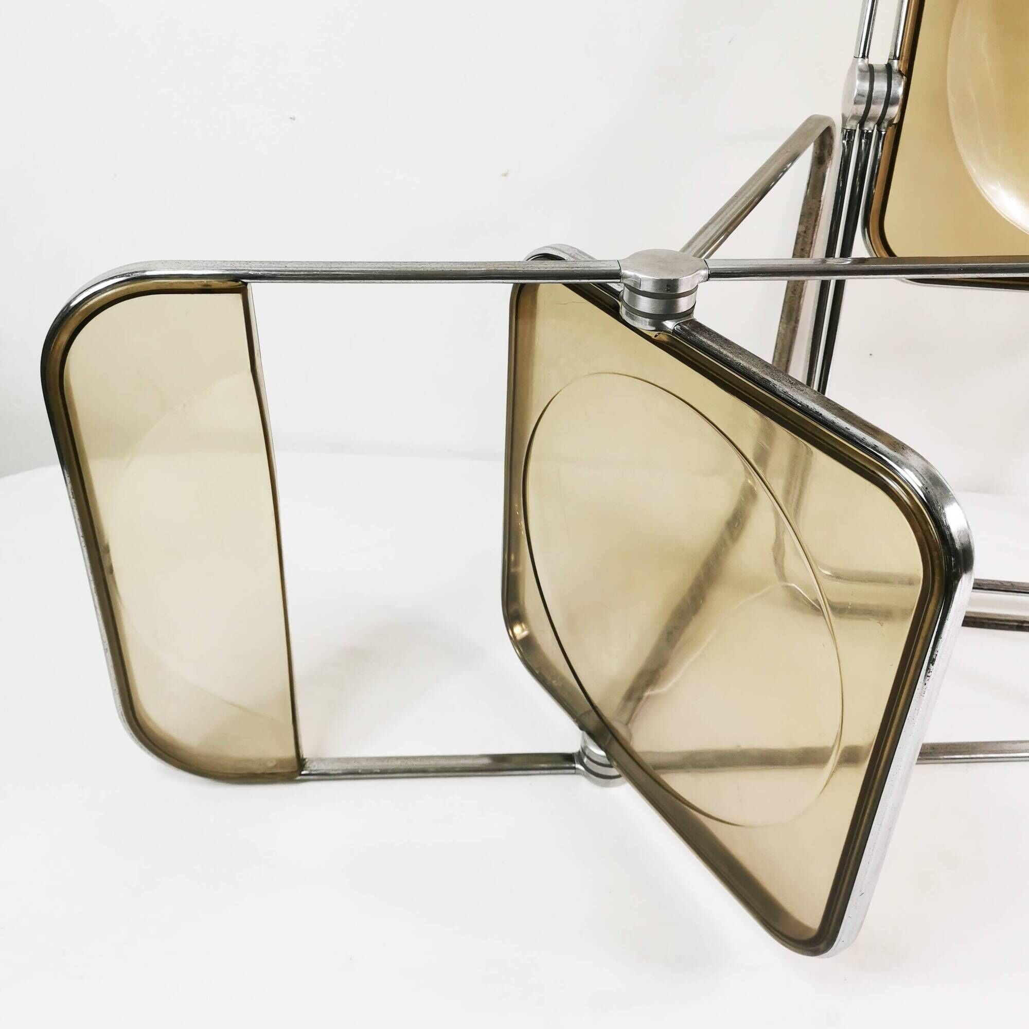 Pair of Plia chairs, Anonima Castelli, designed by Giancarlo Piretti, Italy