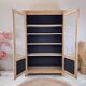 GLASS CABINET IN SOLID OAK