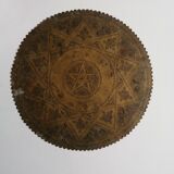 Moroccan solid brass tray