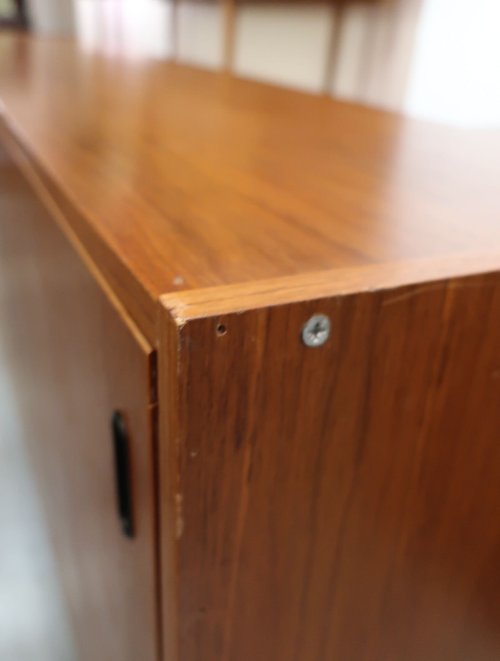 60s teak sideboard 2 sliding doors