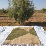 Tapis olive marocaine en laine 150cmx250cm