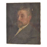 Portrait ancetre peinture sur toile