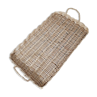 Vintage braided wicker top, basketry