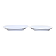 Lot de deux plats ovales en faïence