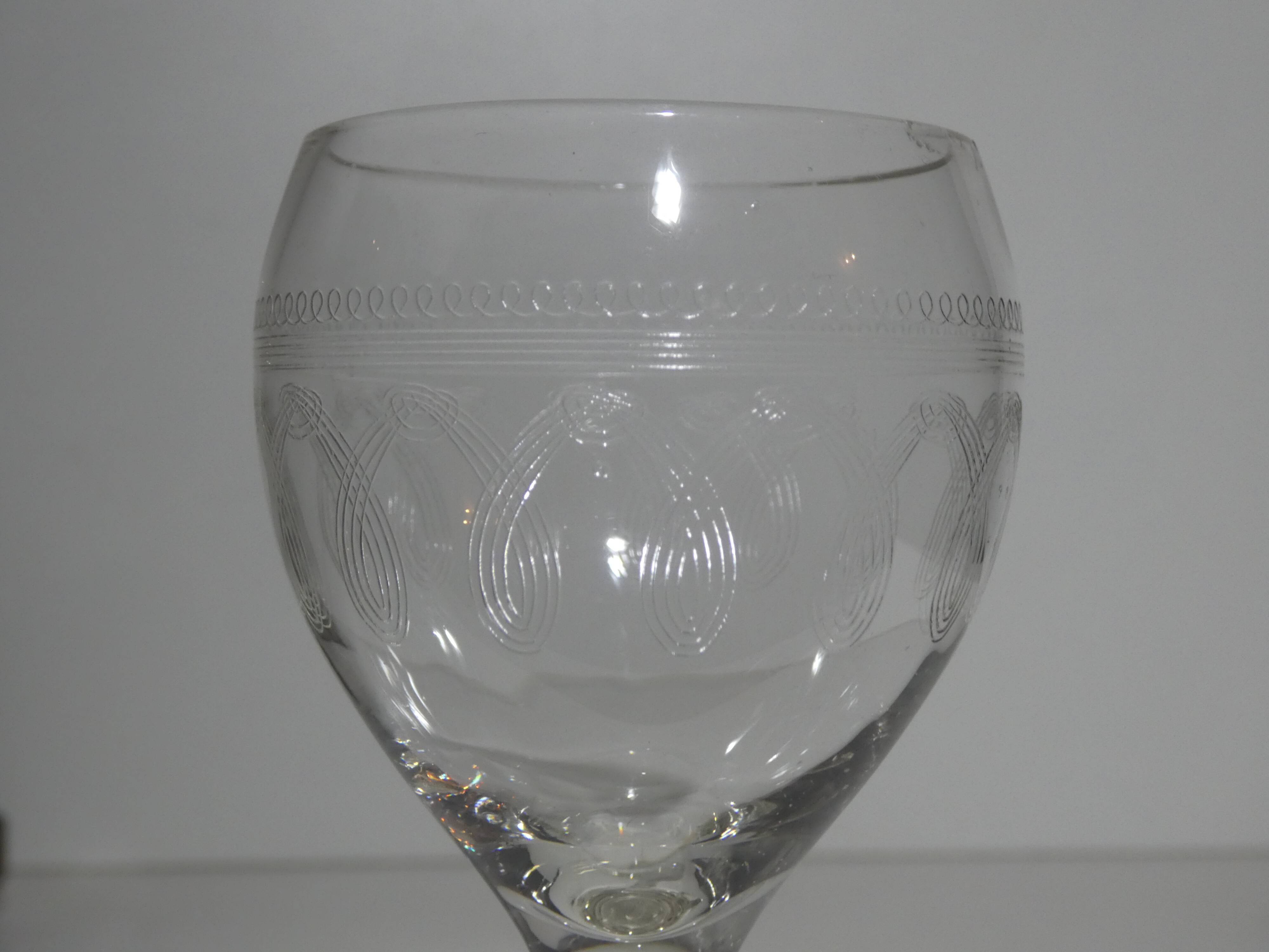 Plateau 1940 - 10 glasses on foot