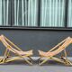 Paire de chaises longues années 70 vintage