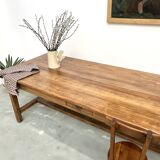 Grande table de ferme ancienne en noyer