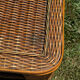 Woven rattan coffee table - 1970s