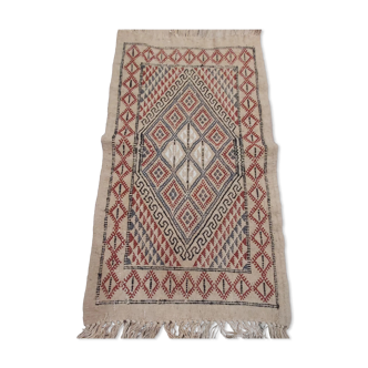 Hand-woven multicolored margoum rugs, 106x58 cm