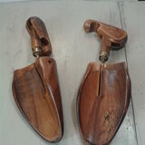 Pair wood and brass shoe