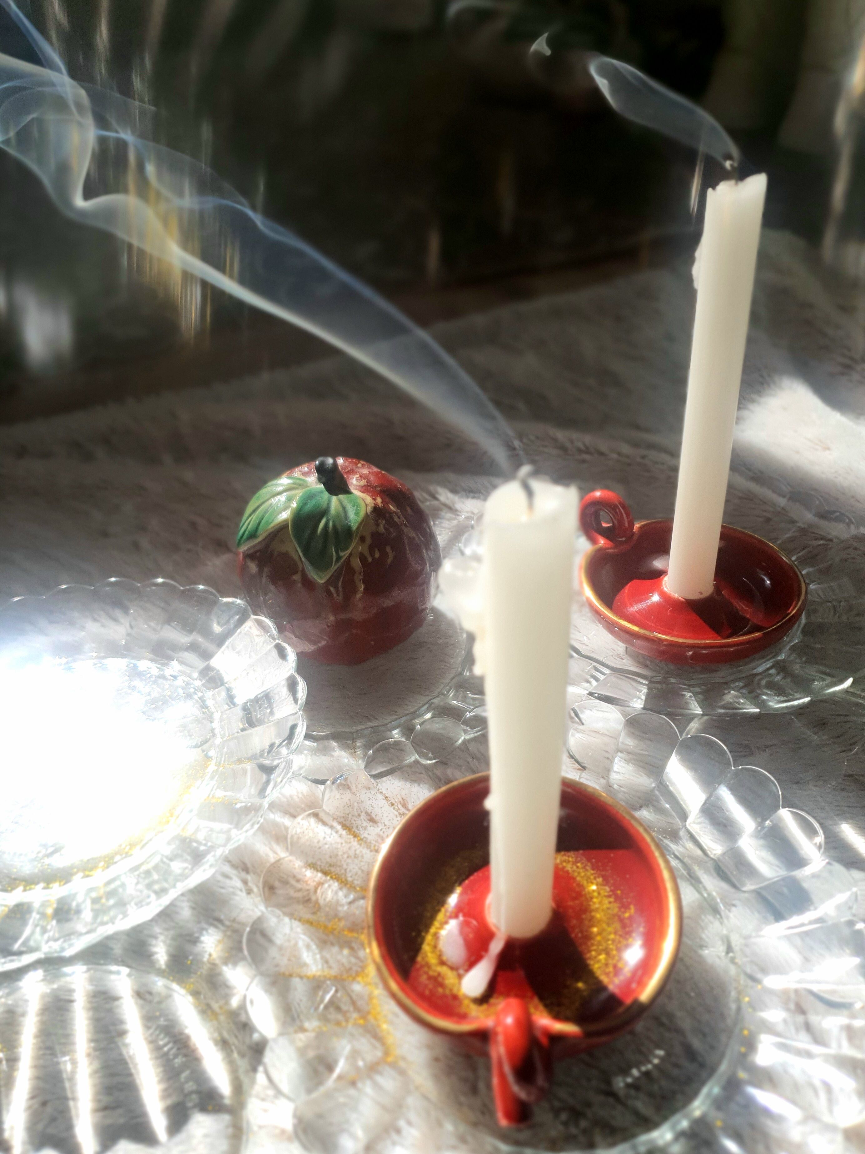 Pair of candle holders 50s