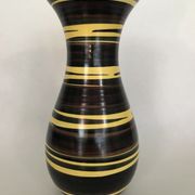 Demon vase Saint Clement, multicolored zebra decoration, numbered. Around 1950-1960