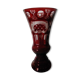 Crystal vase boheme st louis or val saint lambert decor grave